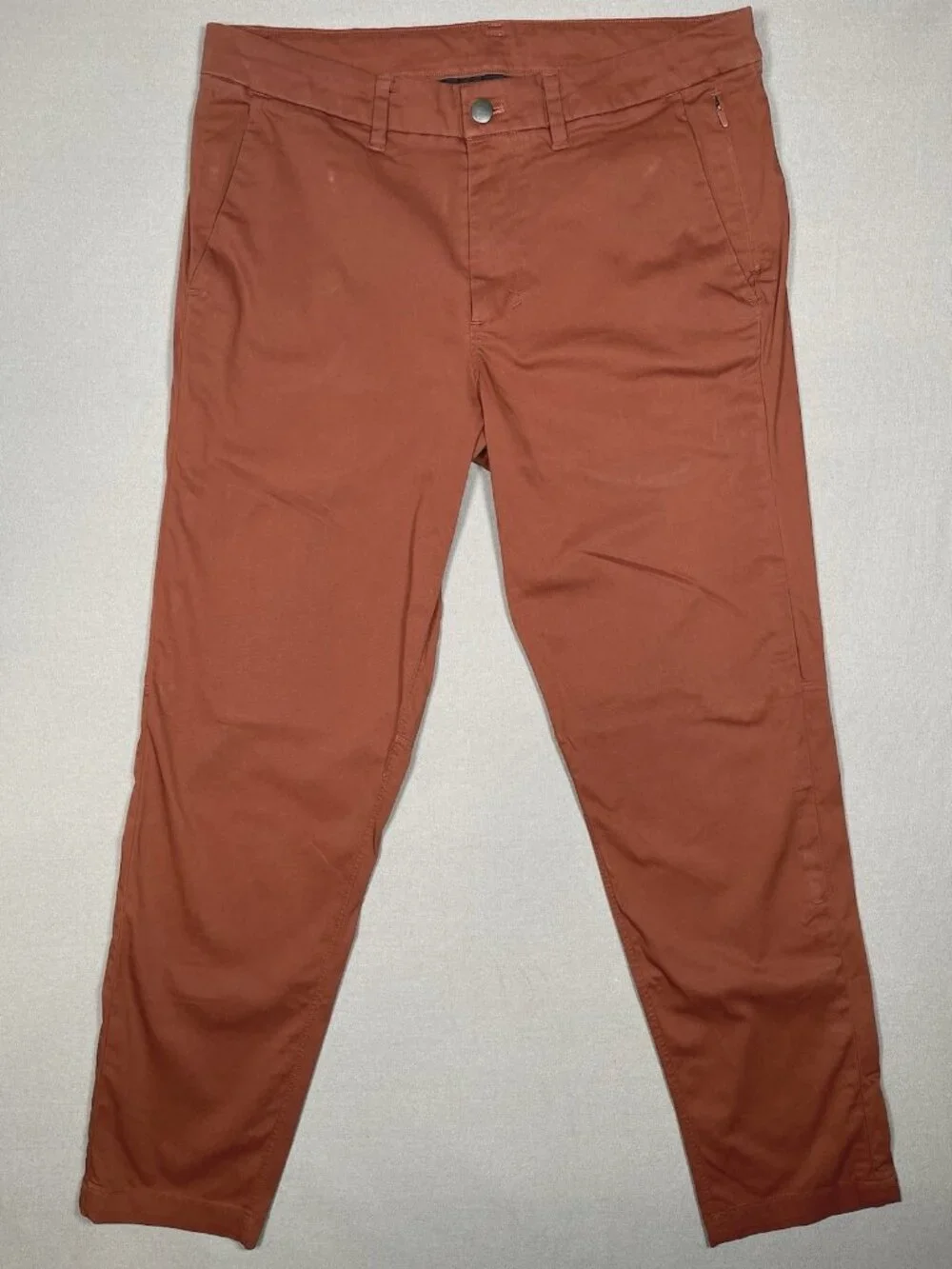 Lululemon Warpstreme Commission Dark Terracotta Slim Fit Pants -Men Size 33 X 28